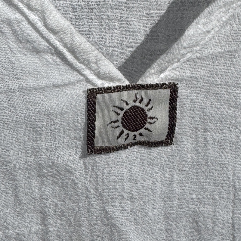 Gauze Lightweight Cotton White Pullover Top